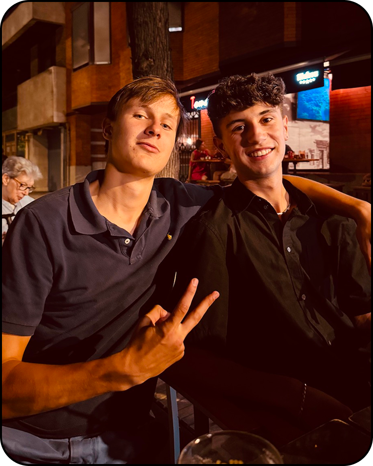 Sebastien and Johannes in Madrid