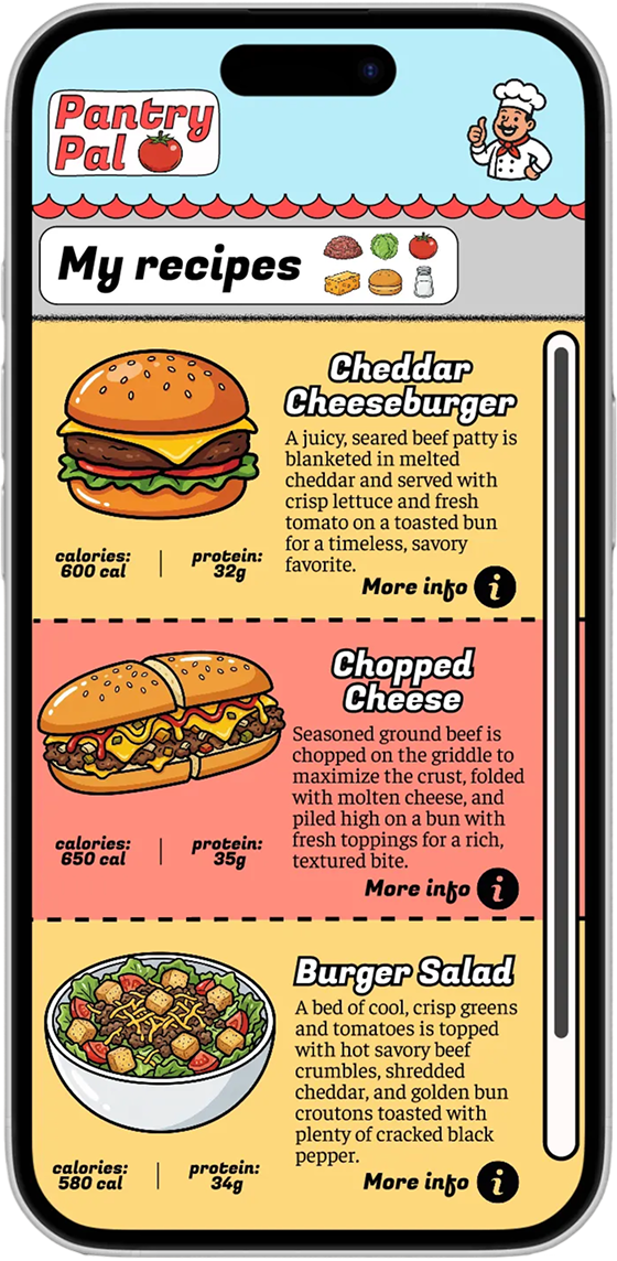 Pantry Pal App Mockup